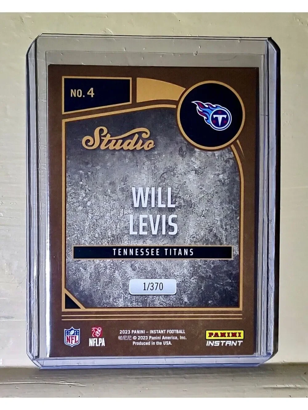 Will Levis 2023 Panini NFL Studio Rookies #4 Rookie Card 1/370